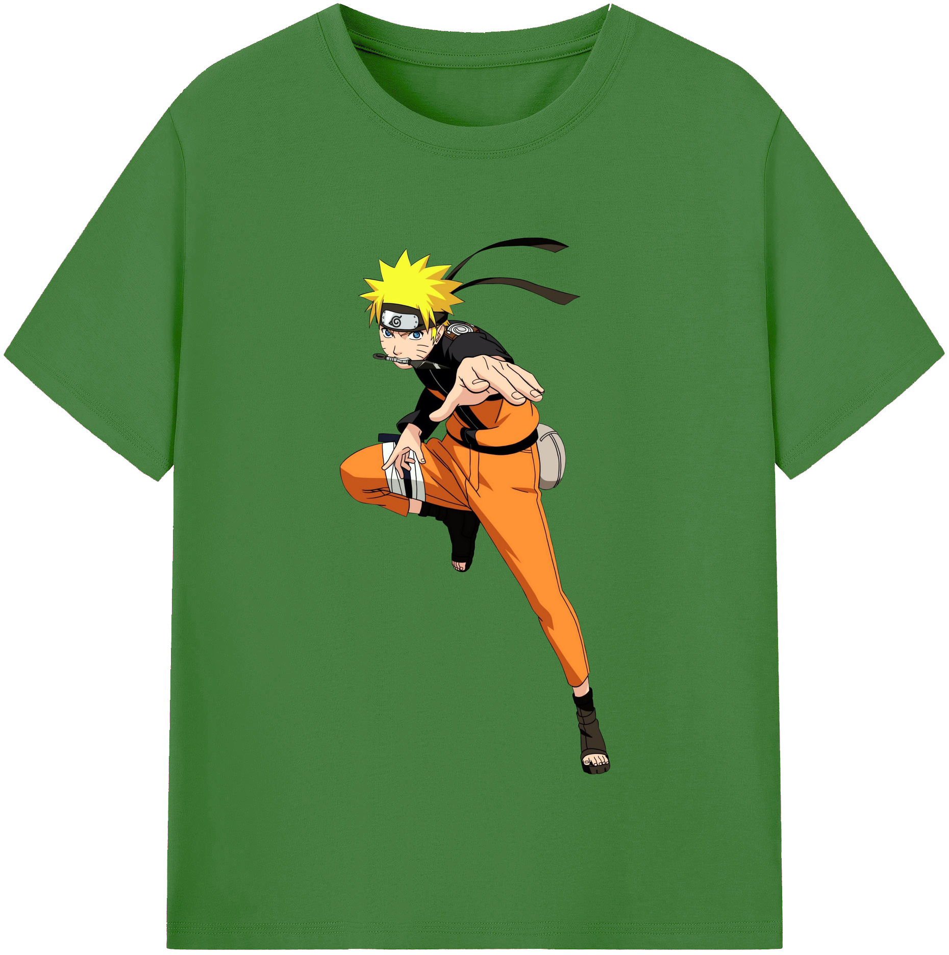 （画像用） NARUTO -ナルト- うずまき ナルト Uzumaki Naruto レディースカジュアルプリントTシャツ（綿100％）